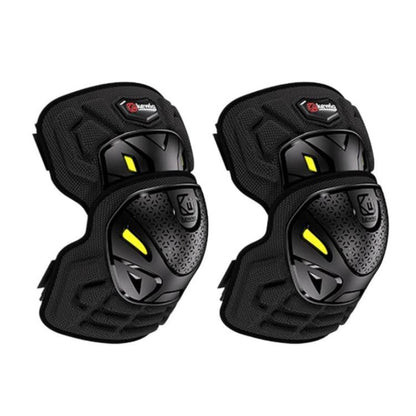 Kewig 2pcs Quick-Release Shockproof Motorcycle Riding Protective Covers Anti-Fall Knee & Elbow Pads, Elbow Guard L, Elbow Guard M, Knee Guard L, Knee Guard M