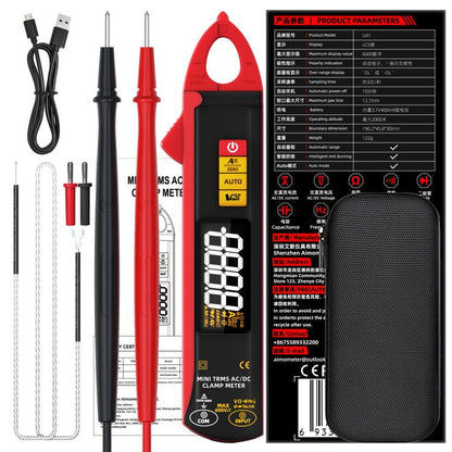 High Precision Smart Clamp Meter AC/DC 100A 6000-Count Multimeter, UX1
