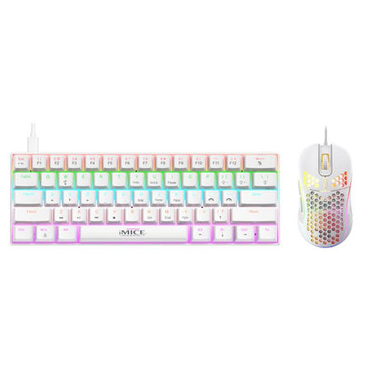 iMICE MK-X30 RGB Lighting Customizable 1.5m Wired Mechanical Gaming Keyboard Mouse Set