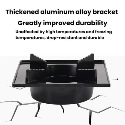 WJ Three-Hole Alcohol Stove Base Aluminum Alloy Square Stove & Dry Pot Stove, Small, Large