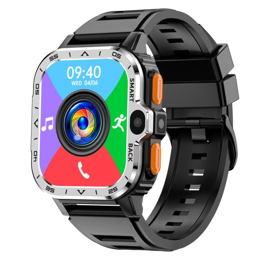 Montre connectée de sport robuste, compatible avec les versions eurasiatiques et africaines, avec emplacement pour carte SIM 4G et Google Play Store, noire 2+16G, argentée 2+16G, noire 4+64G, argentée 4+64G