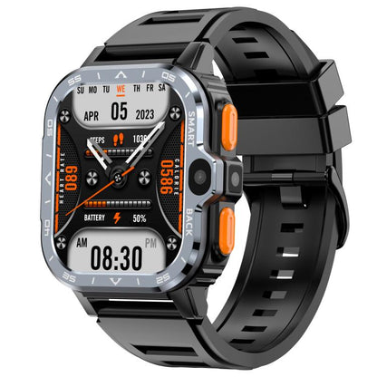 Eurasian African Versions 4G SIM Card Slot Rugged Sports Smartwatch With Google Play Store, Black 2+16G, Silver 2+16G, Black 4+64G, Silver 4+64G