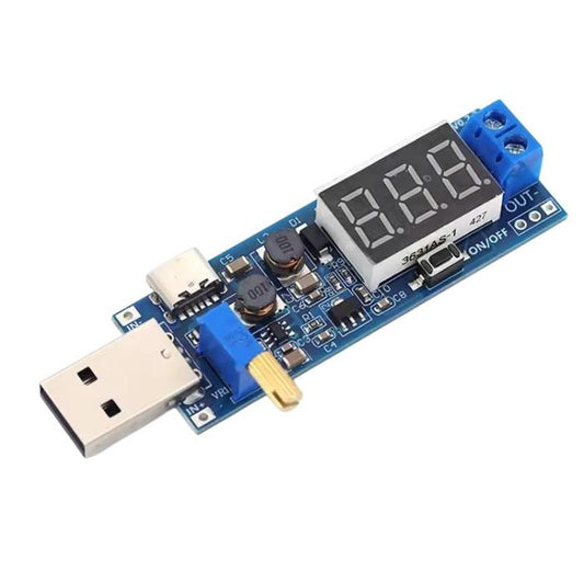 DC-DC USB Step-Up Power Supply Voltage Regulator Module, Micro, Type-C