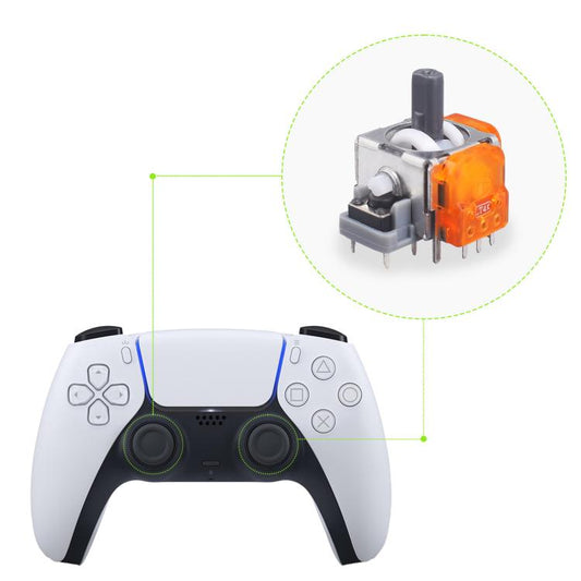 3D Hall Effect Joystick TMR Electromagnetic Hall Sensor Replacement Analog Stick, For PS5 Controller, For Switch Pro Controller