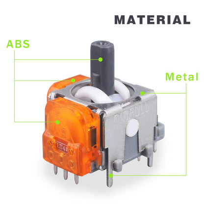 3D Hall Effect Joystick TMR Electromagnetic Hall Sensor Replacement Analog Stick, For PS5 Controller, For Switch Pro Controller