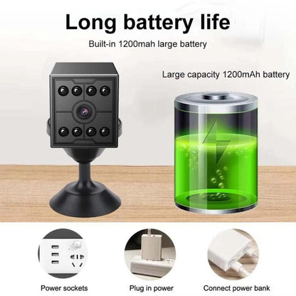 M09 Wireless Mini HD Infrared Night Vision Camera Motion Detection WiFi Monitor