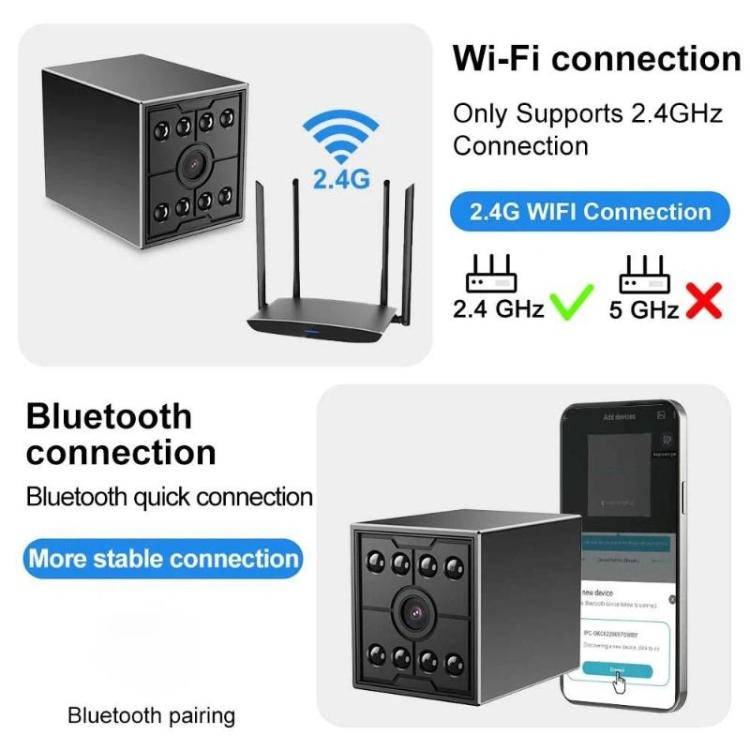 M09 Wireless Mini HD Infrared Night Vision Camera Motion Detection WiFi Monitor