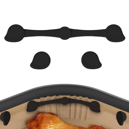 Magnetic Silicone Buckle for Air Fryer Parchment Paper Heat Resistant Liner Clips, Flower Red, Flower Black, Flower Gray, Square Red, Square Black, Square Gray, Teardrop Gray, Teardrop Black, Teardrop Red, Extended Red, Extended Black, Extended Gray