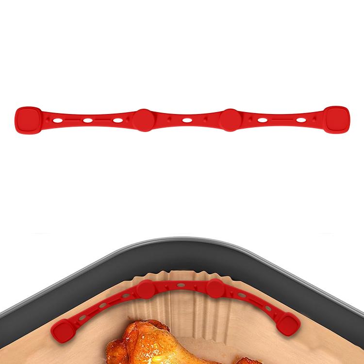 Magnetic Silicone Buckle for Air Fryer Parchment Paper Heat Resistant Liner Clips, Flower Red, Flower Black, Flower Gray, Square Red, Square Black, Square Gray, Teardrop Gray, Teardrop Black, Teardrop Red, Extended Red, Extended Black, Extended Gray