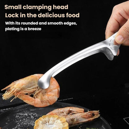 Buffet Food Tongs Multi-Functional Steak BBQ Clips, LsCook 10 inch Round Head 304 Stainless Steel
