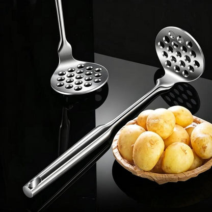 LsCook 304 Stainless Steel Potato Masher Baby Food Masher