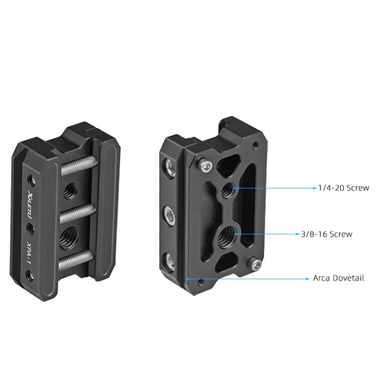 XILETU XPA-1 Arca-Swiss Quick Release Clamp With Dovetail Rail Tripod Monopod Camera Mount Adapter