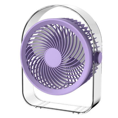 Veilleuse silencieuse de bureau pour dortoir avec ventilateur et veilleuse, Blanc prise directe, Violet prise directe, Blanc rechargeable, Violet rechargeable