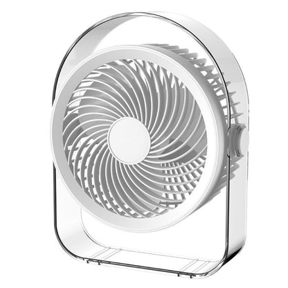 Veilleuse silencieuse de bureau pour dortoir avec ventilateur et veilleuse, Blanc prise directe, Violet prise directe, Blanc rechargeable, Violet rechargeable