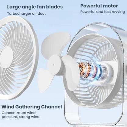 Veilleuse silencieuse de bureau pour dortoir avec ventilateur et veilleuse, Blanc prise directe, Violet prise directe, Blanc rechargeable, Violet rechargeable