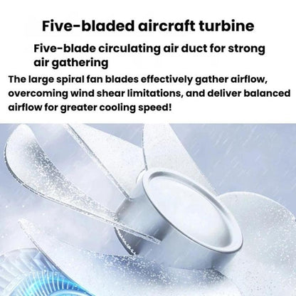 Ventilateur portable silencieux S8 à refroidissement rapide et affichage numérique