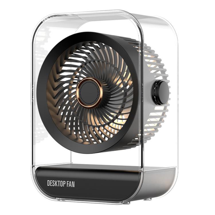 Ventilateur de bureau USB rechargeable haute puissance avec veilleuse