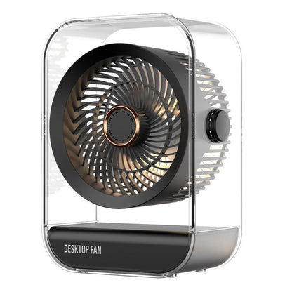 Ventilateur de bureau USB rechargeable haute puissance avec veilleuse