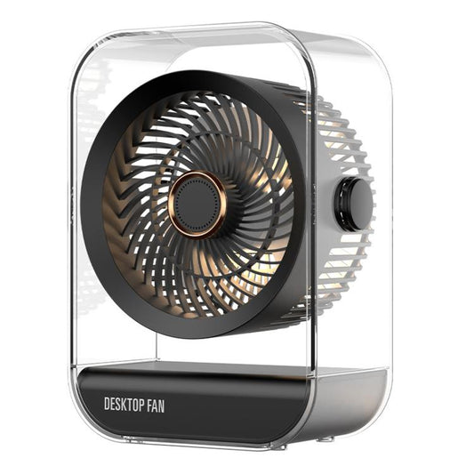 Ventilateur de bureau USB rechargeable haute puissance avec veilleuse