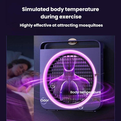 M1 Destructeur de moustiques électrique silencieux pour usage domestique Attracteur, capteur, répulsif de moustiques d'extérieur, Blanc (prise), Bleu (prise), Blanc (rechargeable), Bleu (rechargeable)