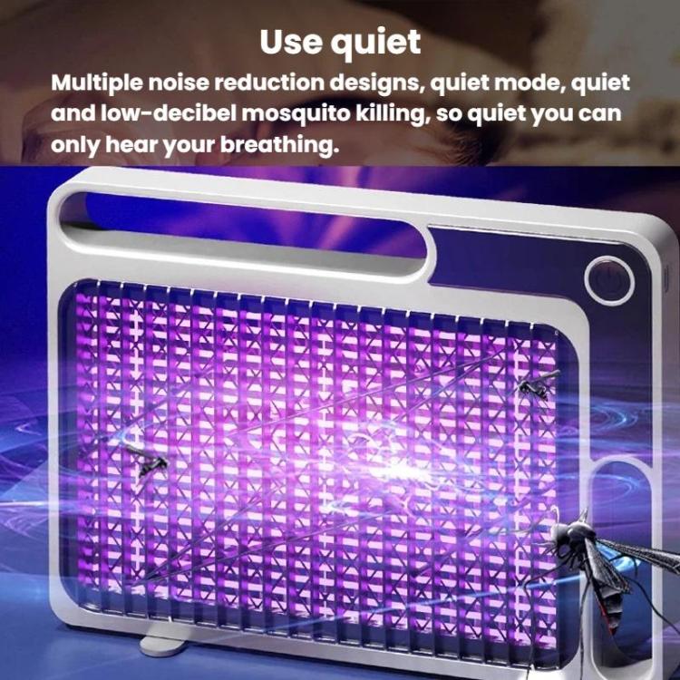 BD888 Tueur de moustiques électrique silencieux à usage domestique, Piège à moustiques ultraviolet, Tueur de moustiques, Répulsif, Blanc à brancher, Bleu à brancher, Blanc rechargeable, Bleu rechargeable