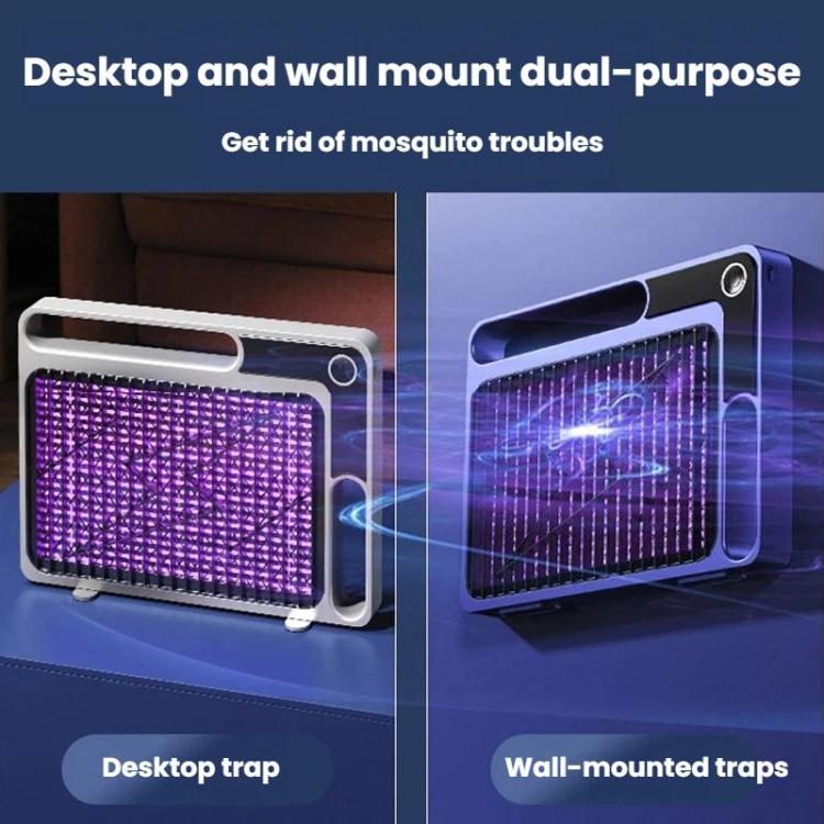 BD888 Tueur de moustiques électrique silencieux à usage domestique, Piège à moustiques ultraviolet, Tueur de moustiques, Répulsif, Blanc à brancher, Bleu à brancher, Blanc rechargeable, Bleu rechargeable