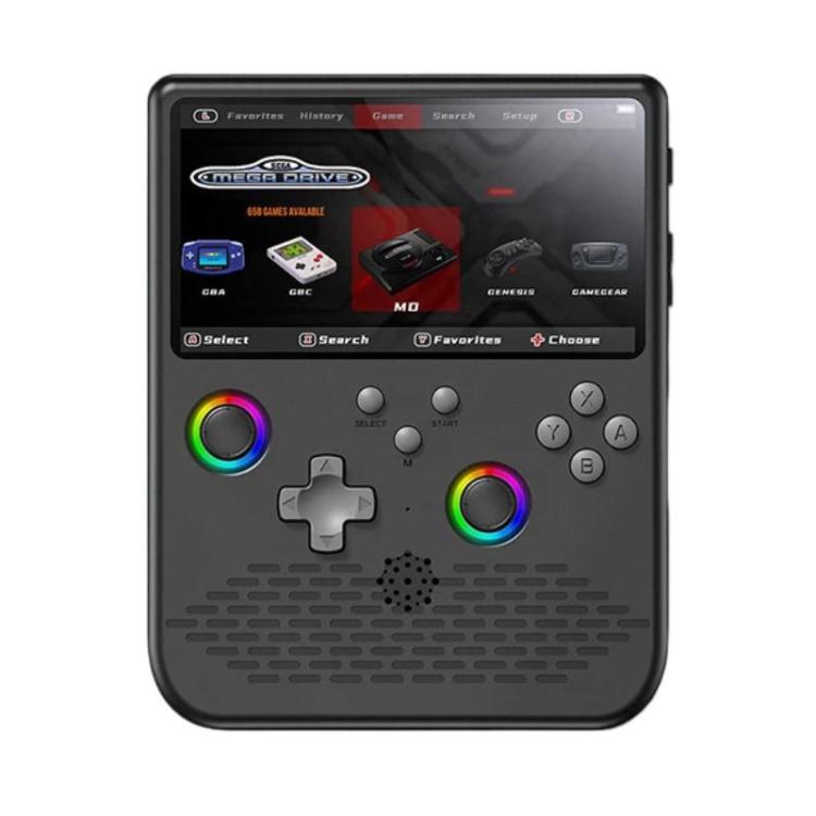 H5 5 Inch IPS HD Handheld Game Console With RGB Ambient Light Retro Mini Arcade, Portable Game Machine, Black Body Grey Key 64G, White Body Purple Key 64G, Black Body Purple Key 64G, White Body White Key 64G, Black Body Grey Key 128G                   ...