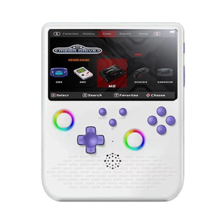 H5 5 Inch IPS HD Handheld Game Console With RGB Ambient Light Retro Mini Arcade, Portable Game Machine, Black Body Grey Key 64G, White Body Purple Key 64G, Black Body Purple Key 64G, White Body White Key 64G, Black Body Grey Key 128G                   ...