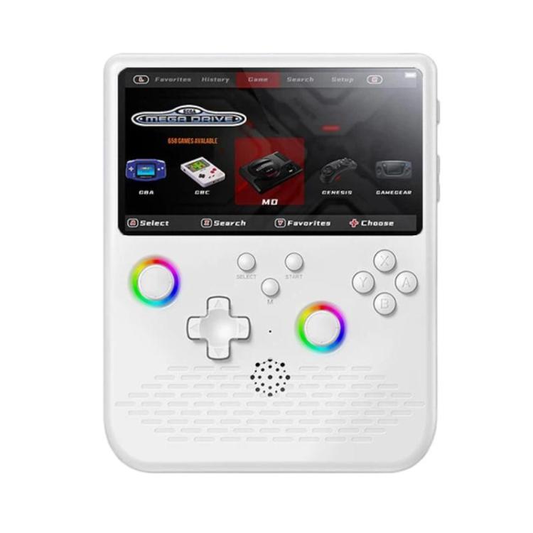 H5 5 Inch IPS HD Handheld Game Console With RGB Ambient Light Retro Mini Arcade, Portable Game Machine, Black Body Grey Key 64G, White Body Purple Key 64G, Black Body Purple Key 64G, White Body White Key 64G, Black Body Grey Key 128G                   ...