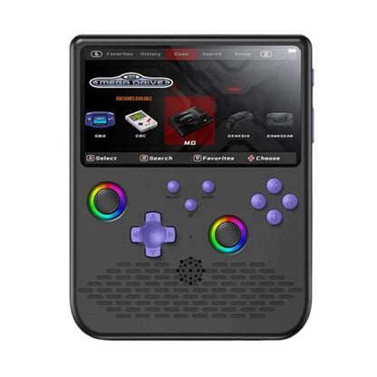 H5 5 Inch IPS HD Handheld Game Console With RGB Ambient Light Retro Mini Arcade, Portable Game Machine, Black Body Grey Key 64G, White Body Purple Key 64G, Black Body Purple Key 64G, White Body White Key 64G, Black Body Grey Key 128G                   ...