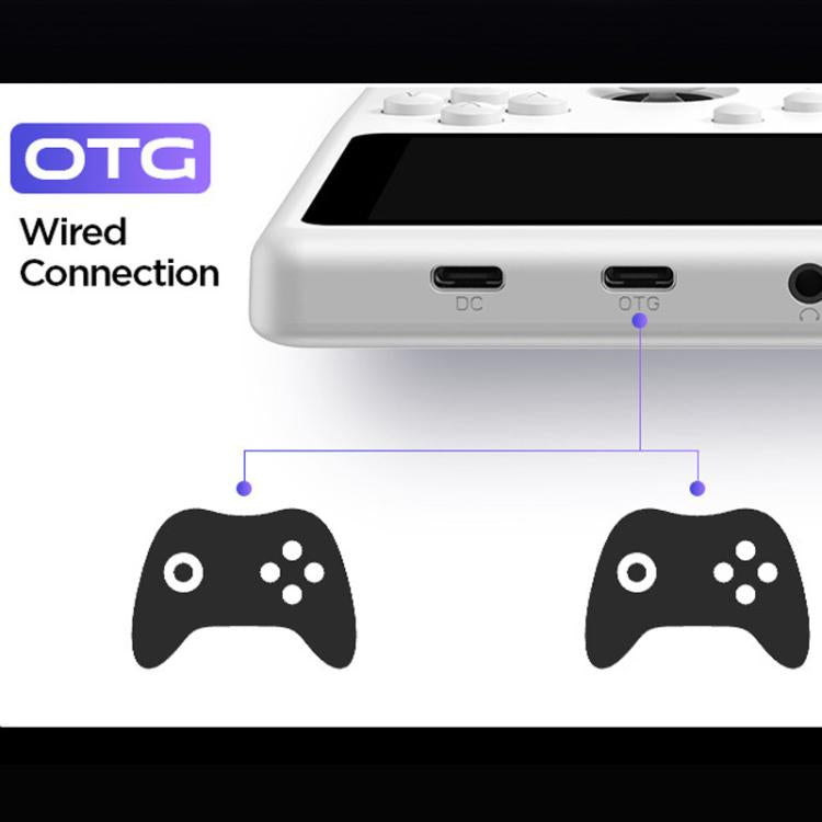 H5 5 Inch IPS HD Handheld Game Console With RGB Ambient Light Retro Mini Arcade, Portable Game Machine, Black Body Grey Key 64G, White Body Purple Key 64G, Black Body Purple Key 64G, White Body White Key 64G, Black Body Grey Key 128G                   ...