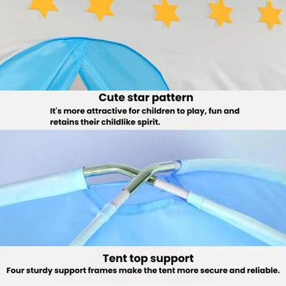 Foldable Kids Play Tent Large Space Playhouse For Indoor & Outdoor Use