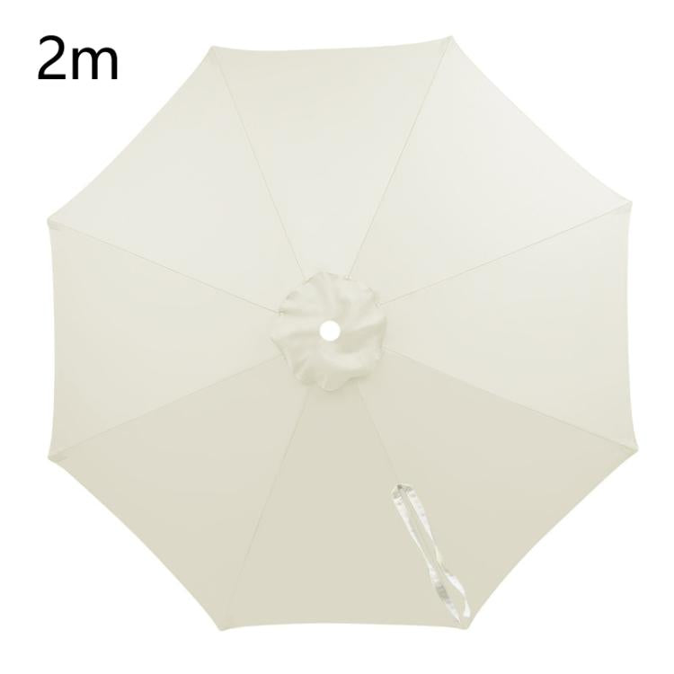 Universal Patio Umbrella Replacement Canopy UV30+ Protective Waterproof Polyester Fabric, 2m 8 Ribs, 2.5m 8 Ribs, 3.5m 8 Ribs, 4m 8 Ribs