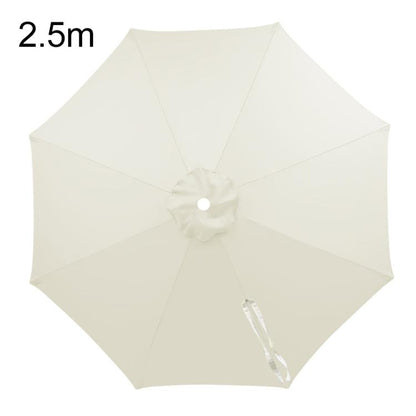 Universal Patio Umbrella Replacement Canopy UV30+ Protective Waterproof Polyester Fabric, 2m 8 Ribs, 2.5m 8 Ribs, 3.5m 8 Ribs, 4m 8 Ribs