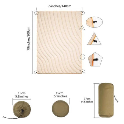 Portable Outdoor Camping Thermal Blanket Waterproof Camping Mat, Black 1-1, Grey 1-2, Green 1-3, Blue 1-4, Beige 1-5, Black 2-1, Grey 2-2, Green 2-3, Blue 2-4, Beige 2-5, Black 3-1, Grey 3-2, Green 3-3, Blue 3-4, Beige 3-5, Black 4-1, Grey 4-2, Green 4...