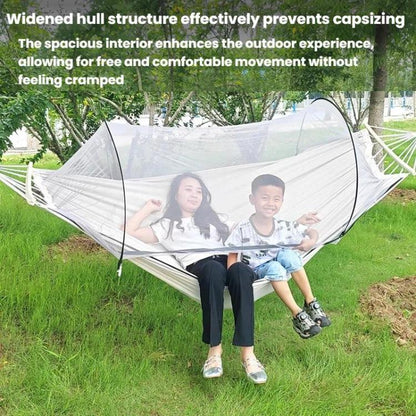 220 x 150cm Anti-rollover Mosquito Net Hammock Thickened Canvas Double Outdoor Swing Chair