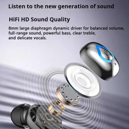 V08 Mini Button In-Ear Bluetooth Earphone IPX3 Waterproof Single Earbud