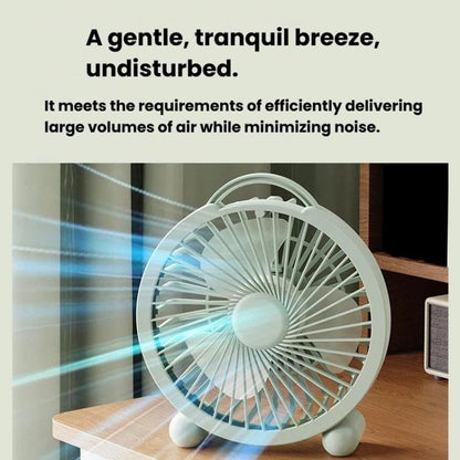Tragbarer Tischventilator mit starkem Wind für Schlafzimmer und Büro, 4 Zoll Stecker Weiß, 4 Zoll Stecker Grün, 4 Zoll Stecker Pink, 6 Zoll Akku Weiß, 6 Zoll Akku Grün, 6 Zoll Akku Pink