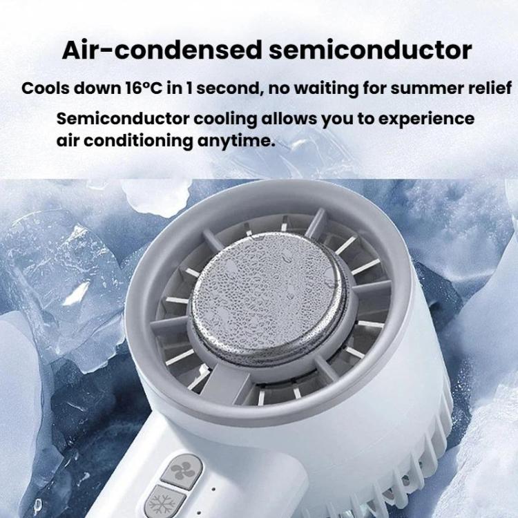 Ventilateur portable à main de refroidissement par glace, ventilateur de bureau à semi-conducteurs à turbine à grande vitesse