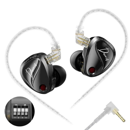 KZ Duonic Dual Power Triple Magnet Planar Magnetic 1.2m Wired HiFi Earphone, Original Sound 3.5mm, Original Sound 3.5mm With Mic, Original Sound Type-C Sound Card, Enhanced Tuning 3.5mm, Enhanced Tuning 3.5mm With Mic, Enhanced Tuning Type-C Sound Card