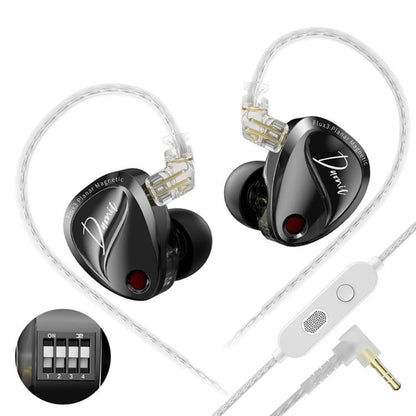 KZ Duonic Dual Power Triple Magnet Planar Magnetic 1.2m Wired HiFi Earphone, Original Sound 3.5mm, Original Sound 3.5mm With Mic, Original Sound Type-C Sound Card, Enhanced Tuning 3.5mm, Enhanced Tuning 3.5mm With Mic, Enhanced Tuning Type-C Sound Card