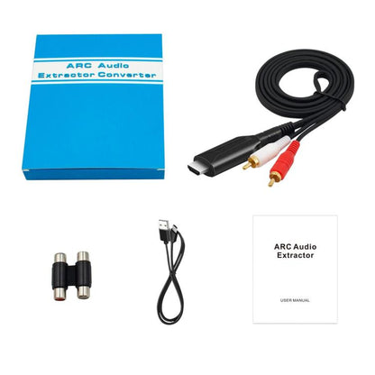 1m HDMI ARC To RCA Audio Cable Audio Extractor Adapter For Audio Systems & Speakers