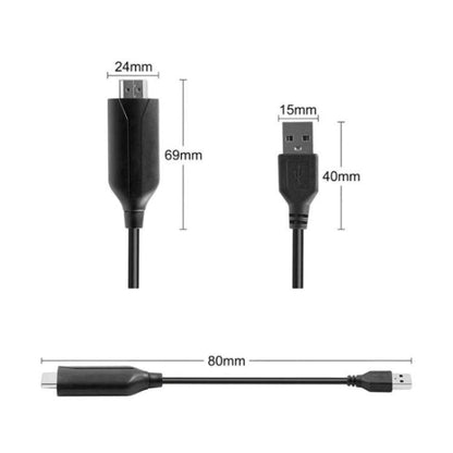 HDMI To USB Adapter 1080P HD Display Cable For Audio & Video Conversion