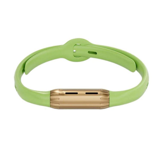 Bracelet anti-moustiques portable d'extérieur à huiles essentielles, or rose et vert, or rose et violet, or rose et beige, or rose et noir, gris acier et vert, gris acier et violet, gris acier et beige