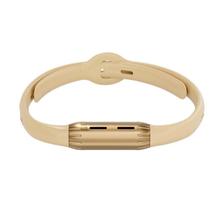 Bracelet anti-moustiques portable d'extérieur à huiles essentielles, or rose et vert, or rose et violet, or rose et beige, or rose et noir, gris acier et vert, gris acier et violet, gris acier et beige