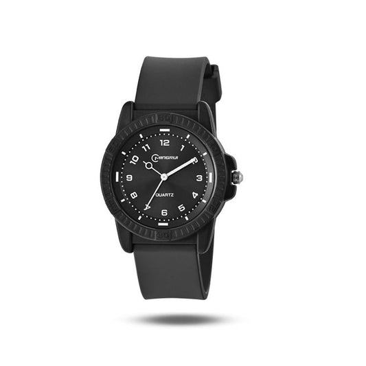 Montre à quartz MINGRUI pour garçons, filles et étudiants, étanche à 30 m, montre-bracelet analogique minimaliste avec bracelet en silicone souple