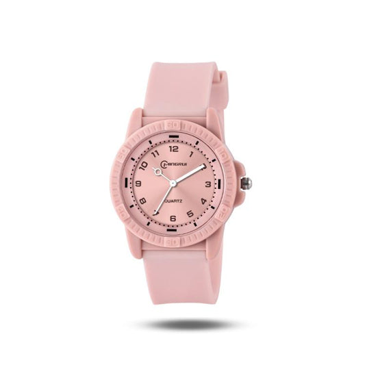 Montre à quartz MINGRUI pour garçons, filles et étudiants, étanche à 30 m, montre-bracelet analogique minimaliste avec bracelet en silicone souple