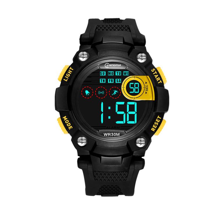 Montre numérique de sport MINGRUI pour enfants, étanche, lumineuse, de plein air, avec alarme, chronomètre et calendrier