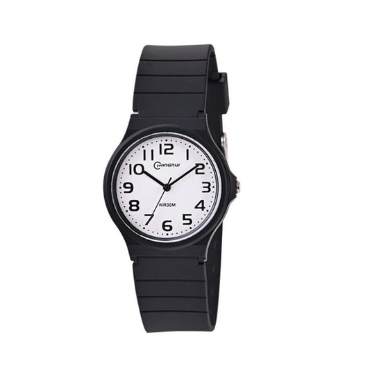 Montre analogique MINGRUI pour garçons et filles, étanche, avec mouvement à quartz silencieux, idéale pour les étudiants.