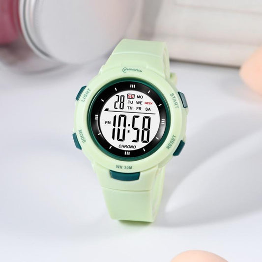 Montre de sport numérique pour enfants MINGRUI (garçons et filles), étanche à 30 m, avec rétroéclairage LED, alarme, chronomètre et calendrier.